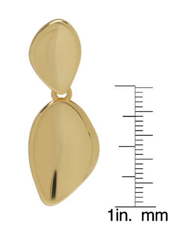 Shop Macy's 14k Gold Plated Free Form Earrings