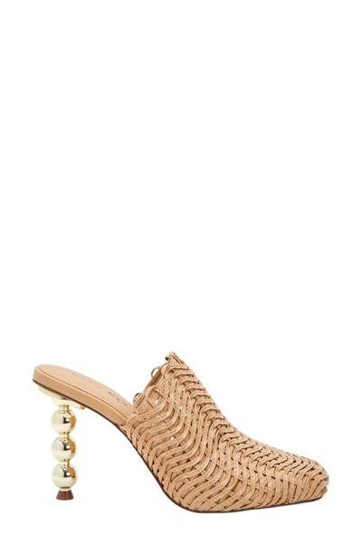 Katy Perry The Beed Zigzag Mule In Biscotti