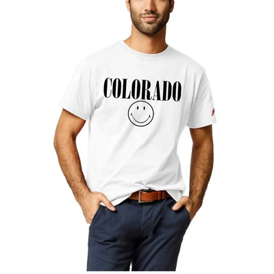 Shop League Collegiate Wear White Colorado Buffaloes Smiley All American T-shirt