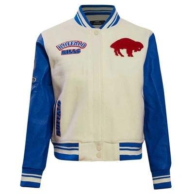 Shop Pro Standard Cream Buffalo Bills Retro Classic Vintage Full-zip Varsity Jacket