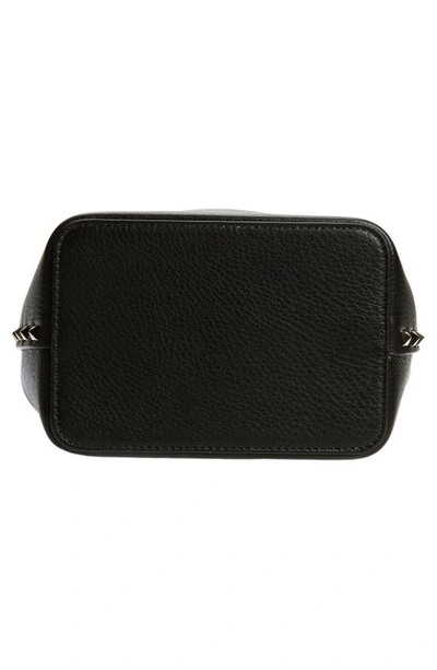 Valentino Garavani Valentino Rockstud Grainy Leather Bucket Bag In Black