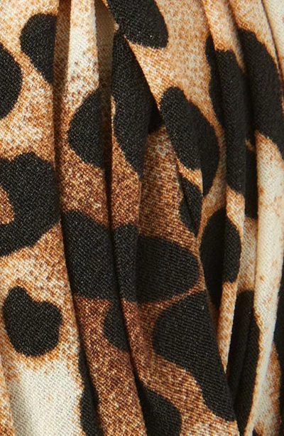 Shop Tasha Twist Animal Print Headband In Leopard