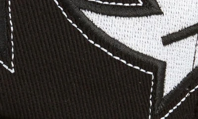 Shop Balmain Western Embroidered Baseball Cap In Black/ White