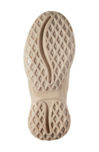 Roger Vivier Viv Run Strass Buckle Chunky Sneakers In Natural Beige