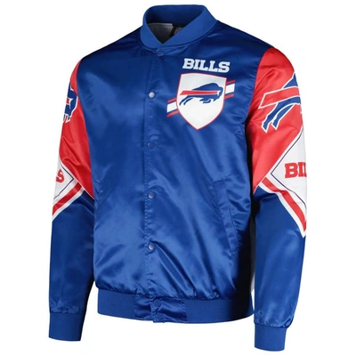 Shop Chalk Line Royal Buffalo Bills Fanimation Satin Full-snap Jacket