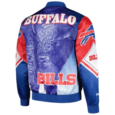 Shop Chalk Line Royal Buffalo Bills Fanimation Satin Full-snap Jacket