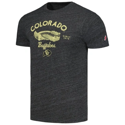 Shop League Collegiate Wear Heather Charcoal Colorado Buffaloes Stadium Victory Falls Tri-blend T-shirt