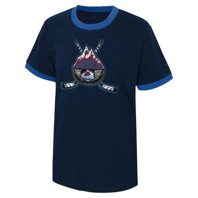 Shop Outerstuff Youth Navy Colorado Avalanche Ice City T-shirt