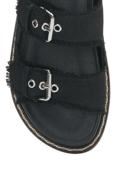 Shop Lucky Brand Alfie Double Strap Slide Sandal In Black
