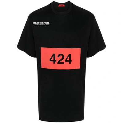 Shop 424 T-shirts In Black