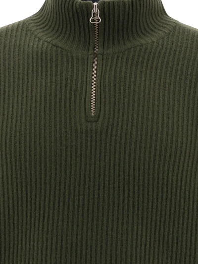 Shop Apc A.p.c. "alex" Sweater In Green