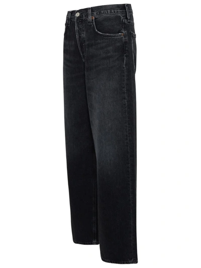Shop Agolde Black Denim Jeans