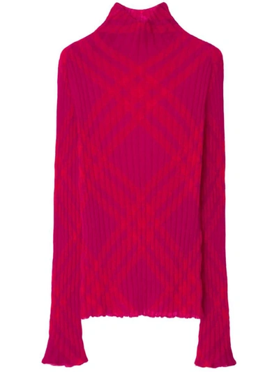 Shop Burberry Sweaters In Rossa