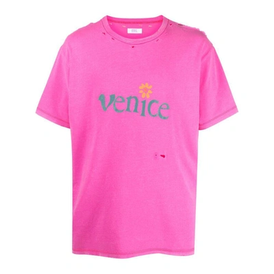 Shop Erl T-shirts In Pink