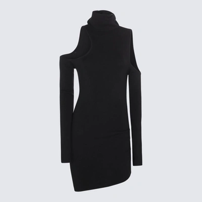 Shop Gauge81 Black Wool Mini Dress