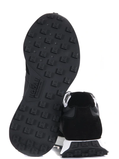 Hogan Low-top Sneakers H601 Suede In Black