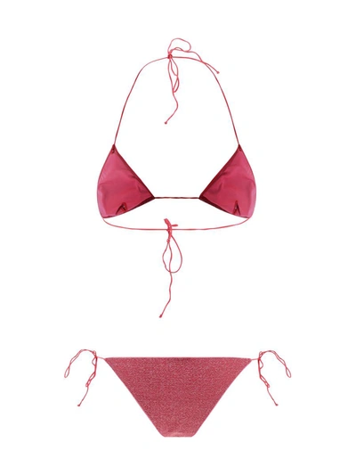 Shop Oseree Oséree Swimwear In Raspberry