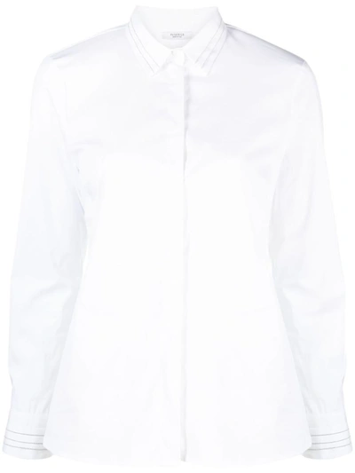 Shop Peserico Shirts In White