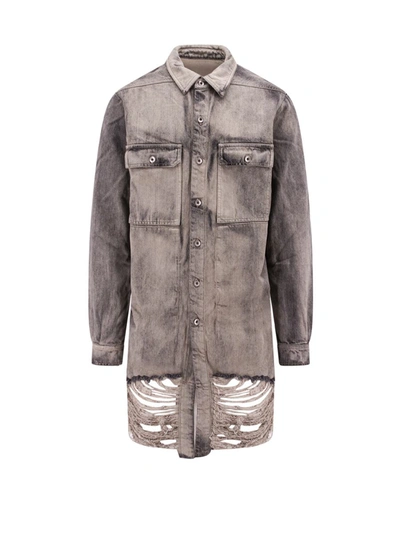 Shop Rick Owens Drkshdw Shirt In Grey