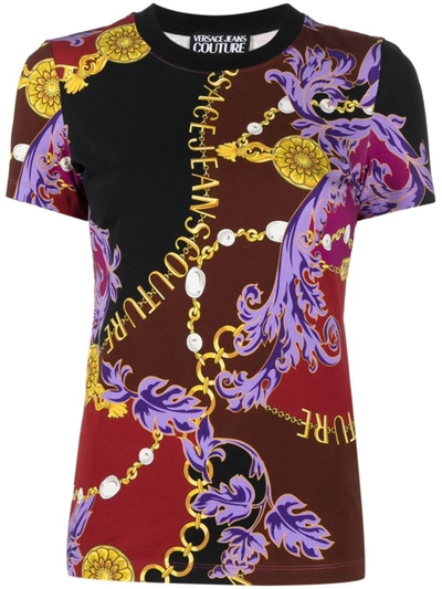 Shop Versace Jeans Couture T-shirts And Polos In Purple