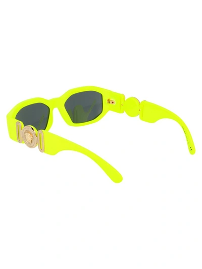 Shop Versace Sunglasses In 532187 Yellow Fluo
