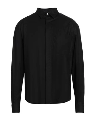 Shop Mauro Grifoni Grifoni Man Shirt Black Size 44 Cotton