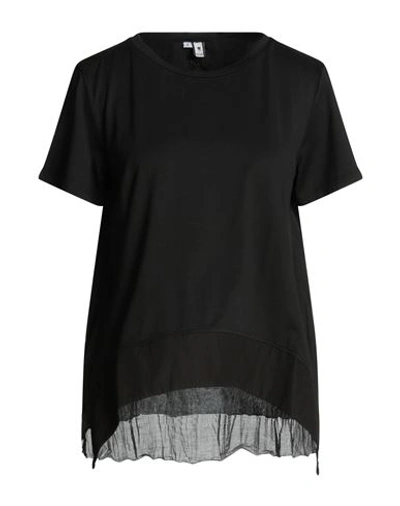 Shop European Culture Woman T-shirt Black Size Xxl Cotton