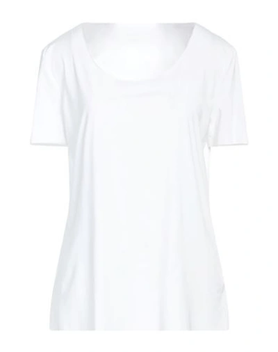 Shop Wolford Woman T-shirt White Size L Modal, Elastane