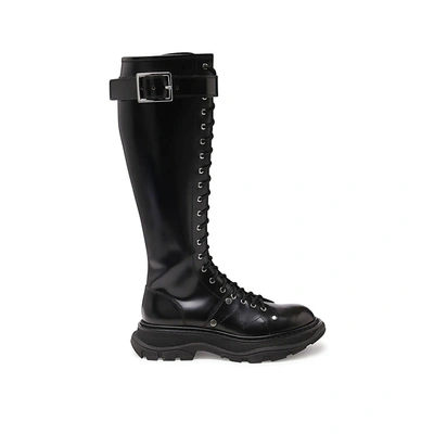 Shop Alexander Mcqueen Tread Boots In Black