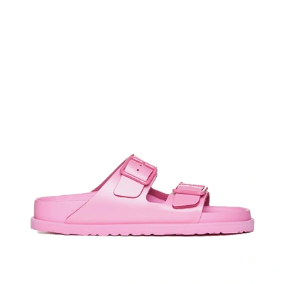 Shop Birkenstock Arizona Leather Sandals In Pink