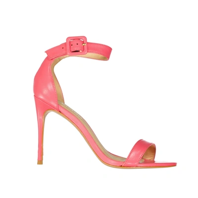 Shop Carrano Mestico Leather Sandals In Pink