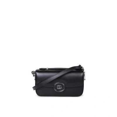 Shop Gucci Petite Gg Mini Shoulder Bag In Black
