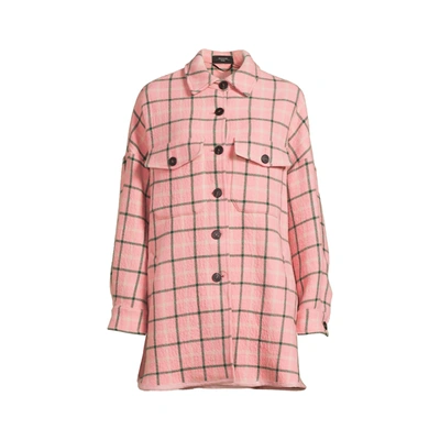 Shop Max Mara Zebu Wool Jacket In Pink