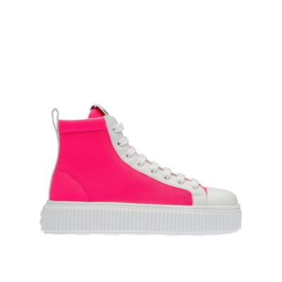 Shop Miu Miu B-ball High-top Sneakers In Pink