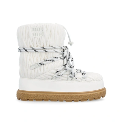 Shop Miu Miu Ski Boots In White