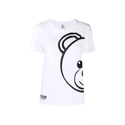 Shop Moschino Underwear Printed T-shirt In White