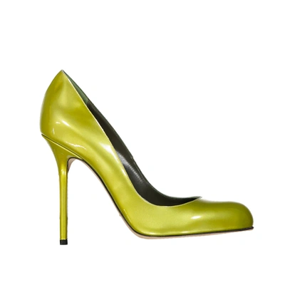 Shop Sergio Rossi Leather Pumps In Green