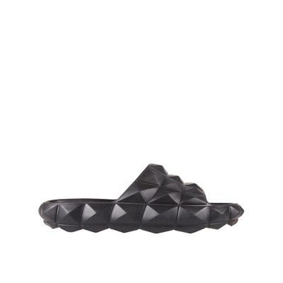 Shop Valentino Bedford Slippers In Black