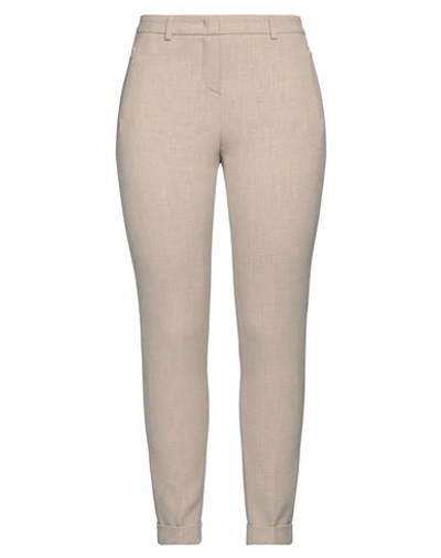 Seductive Woman Pants Beige Size 10 Polyester, Viscose, Cotton, Elastane In Beige