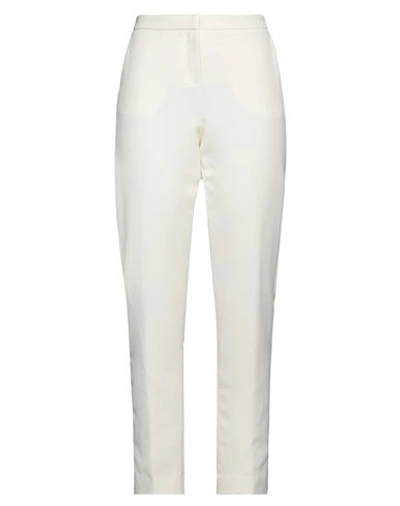 Shop Ermanno Di Ermanno Scervino Woman Pants Ivory Size 6 Polyester, Elastane In White