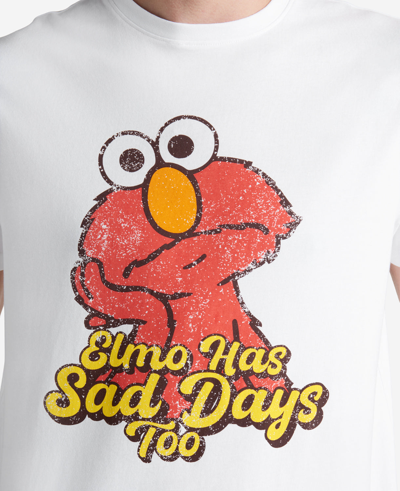 Shop Kenneth Cole Sesame Street Adult Elmo Organic T-shirt In White