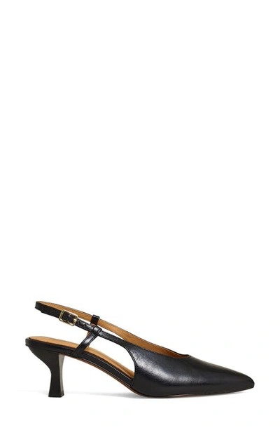 Shop Madewell The Debbie Slingback Pump In True Black