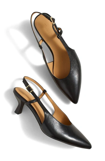 Madewell The Debbie Slingback Pump In True Black