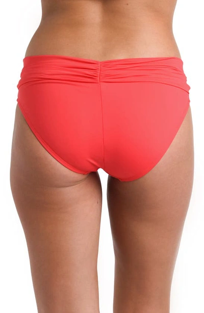 Shop La Blanca Island Goddess Hipster Bikini Bottoms In Guava