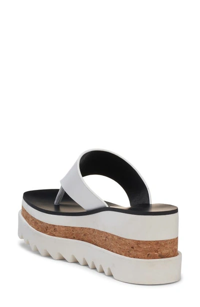 Shop Stella Mccartney Sneak-elyse Platform Sandal In White
