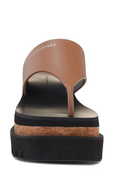 Shop Stella Mccartney Sneak-elyse Platform Sandal In Brandy