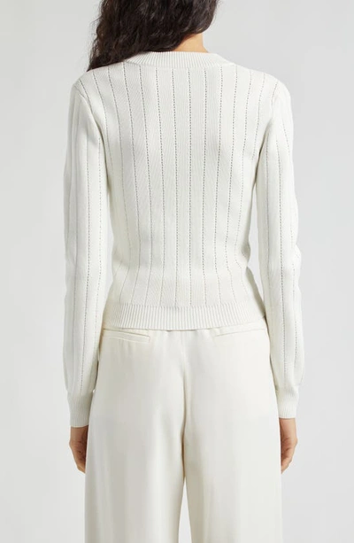 Shop Cara Cara Lavira V-neck Cardigan In Ivory