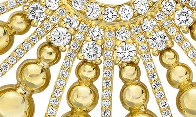 Shop Mindi Mond Icon Bead & Diamond Spoke Earrings In 18k Yellow Gold