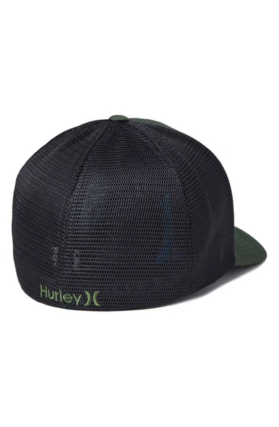 Shop Hurley Oceanside Flex Mesh Snapback Cap In Olive