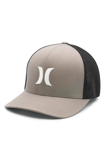 Shop Hurley Laguna Icon Stretch Mesh Snapback Cap In Grey